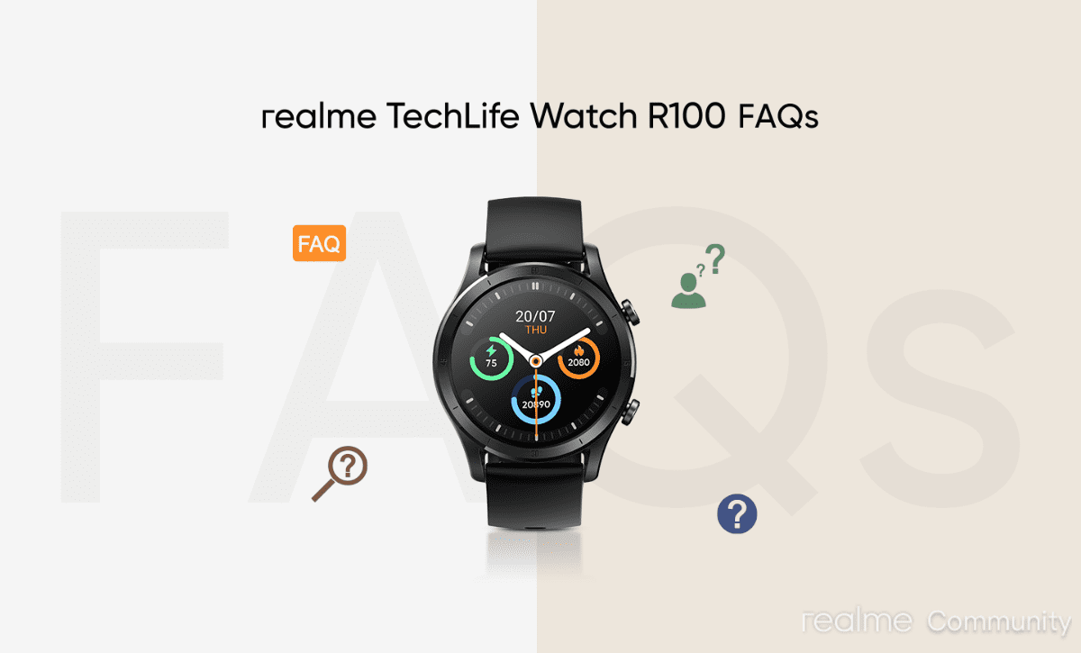 Realme TechLife Watch R100 Black – Sheebaonline